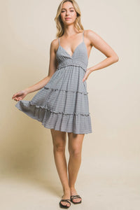 Love Tree Frill V-Neck Cami Dress - Brittney MADE