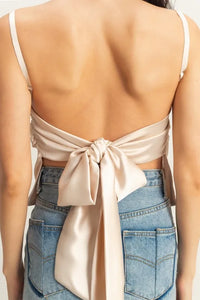 HYFVE Satin Back Tie Detail Cami - Brittney MADE