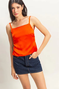HYFVE Satin Back Tie Detail Cami - Brittney MADE