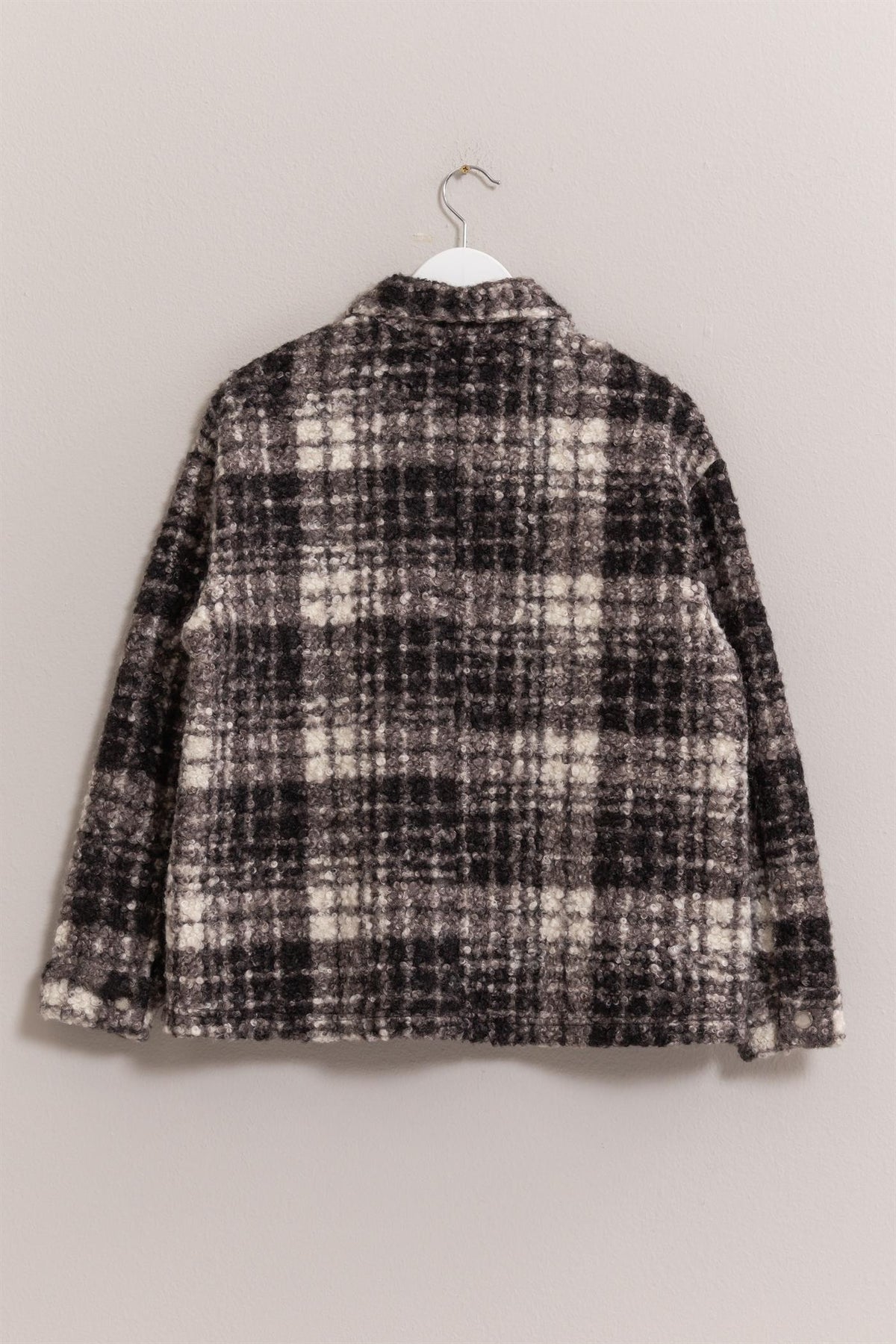 HYFVE Plaid Button Up Boucle Jacket - Brittney MADE