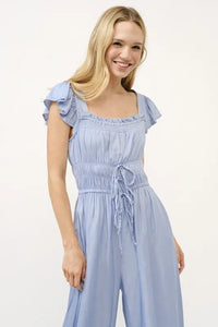 And The Why Ruched Multi Strings Jumpsuit - Brittney MADE