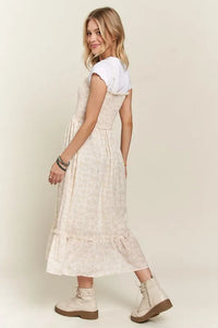 ADORA Smocked Floral Ruffled Hem Cami Dress - Brittney MADE