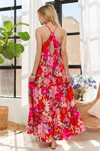 ADORA Floral Tiered Maxi Cami Dress - Brittney MADE