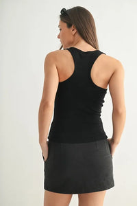MONO B Slim Fit Scoop Neck Tank - Brittney MADE
