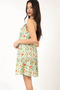 VERY J Floral Back Smocked Ruffled Mini Dress - Brittney MADE