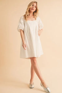 Aemi + Co Square Neck Babydoll Dress with Pockets - Brittney MADE