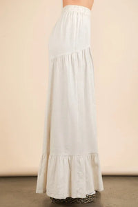 VERY J Palazzo Elastic Waist Comfy Pants - Brittney MADE