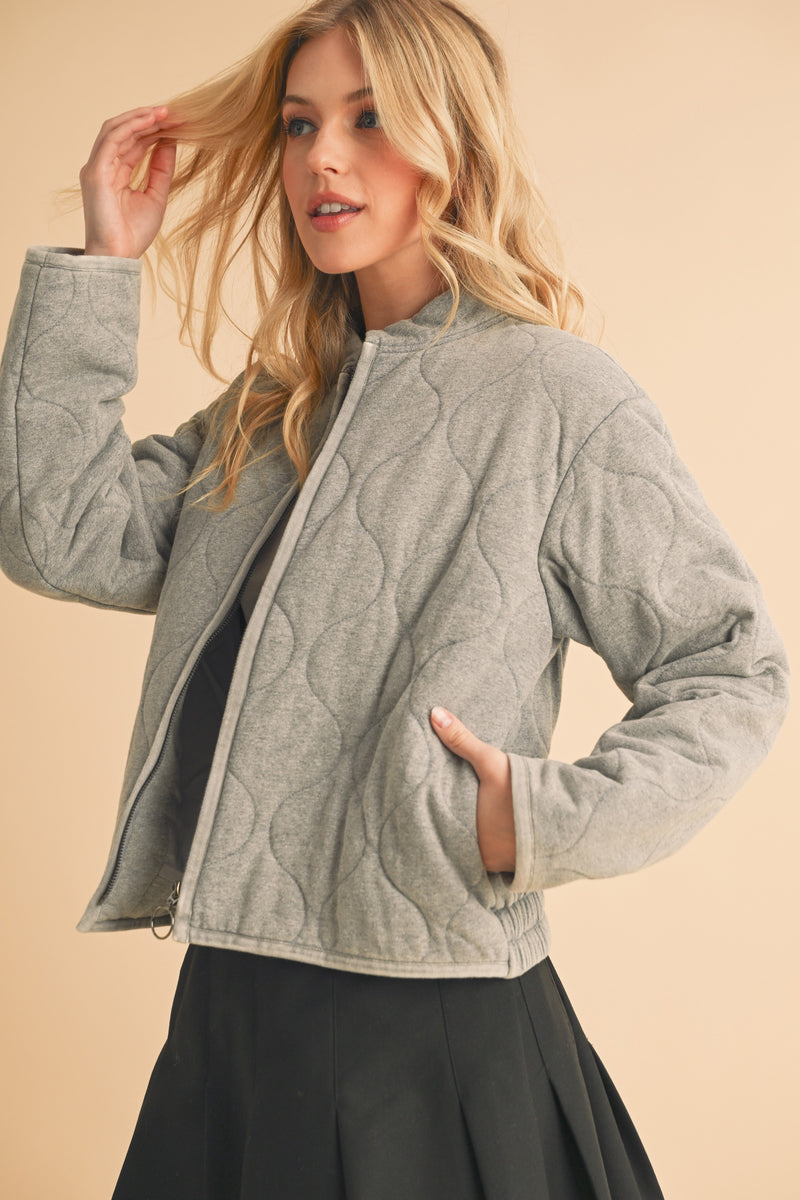 Aemi+Co Zip Up Quilted Jacket - Brittney MADE