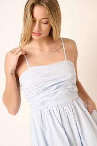 Mittoshop Ruched Detail Bubble Hem Mini Dress - Brittney MADE