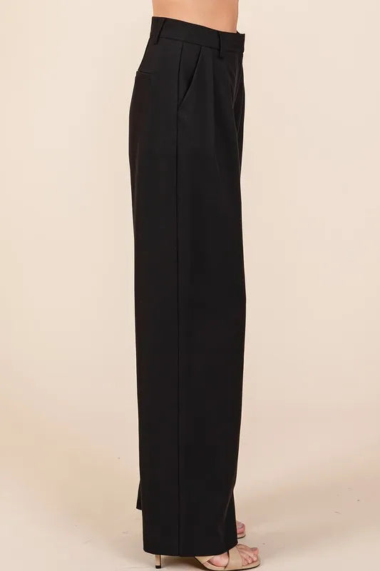 Mittoshop Pintuck Detail High Rise Pants - Brittney MADE
