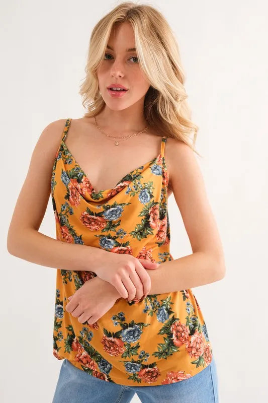 And The Why Floral Printed Casual Tank Top - Brittney MADE