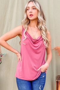 And The Why Cowl Neck Cami - Brittney MADE