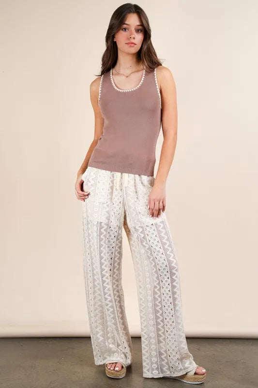 VERY J Blanket Style Sleeveless Knit Tank - Brittney MADE
