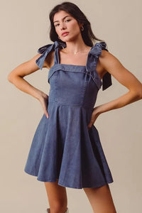 SO ME Fit and Flare Washed Gameday Dress - Brittney MADE