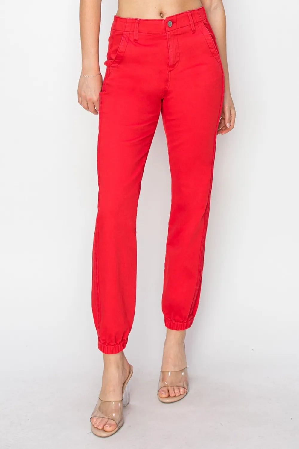 RISEN Full Size High Waisted Jogger Jeans - Brittney MADE