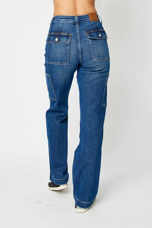 Judy Blue Full Size High Waist Cargo Jeans - Brittney MADE