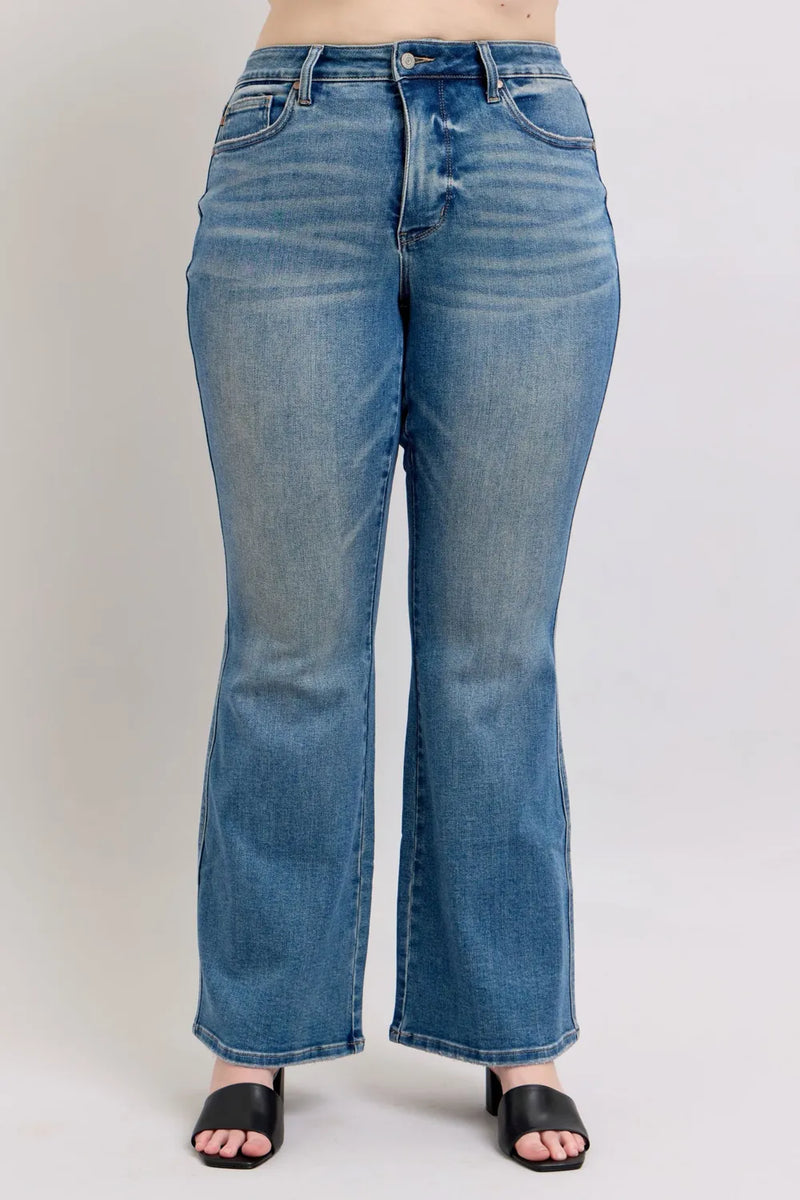 Judy Blue MR Tummy Control Vintage Wash Jeans - Brittney MADE