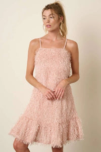 Mittoshop Feather Ruffle Hem Mini Cami Dress - Brittney MADE