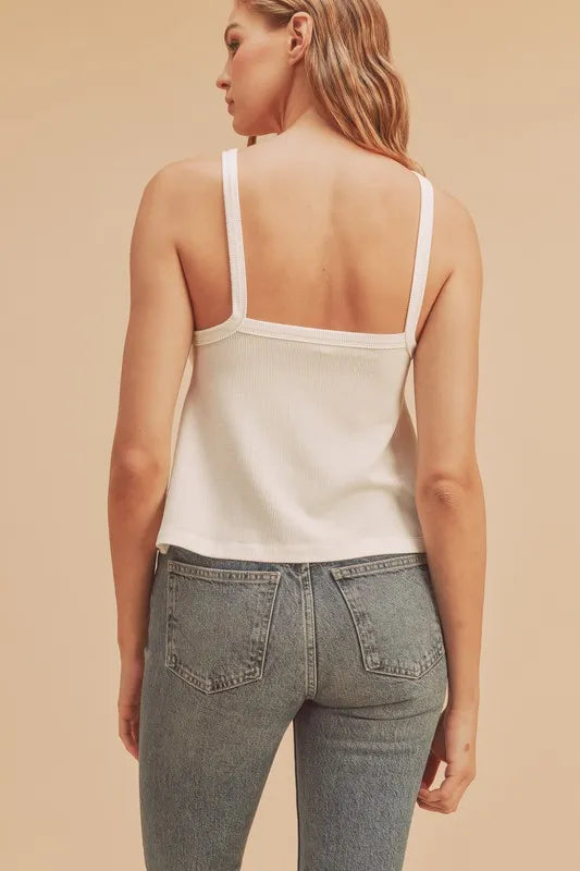 Aemi + Co Lightweight Ribbed Tank - Brittney MADE