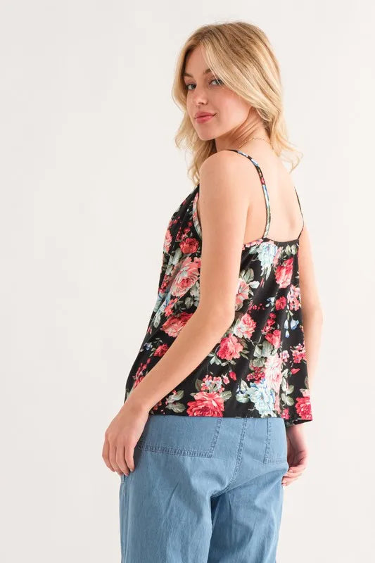 And The Why Floral Printed Casual Tank Top - Brittney MADE