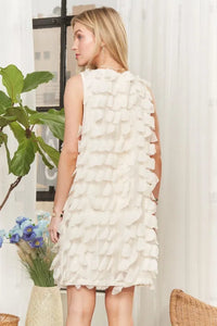 ADORA Sleeveless Shift 3D Petal Dress - Brittney MADE