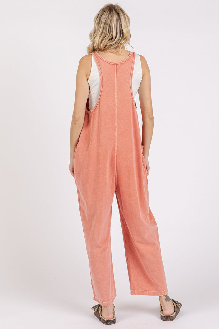 Mittoshop Scoop Neck Wide Leg Overalls - Brittney MADE