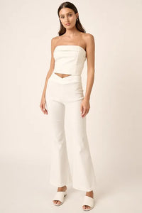 Mittoshop Surplice V Waist Flare Pants - Brittney MADE