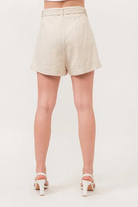 And The Why Linen Blend Flowy Shorts - Brittney MADE
