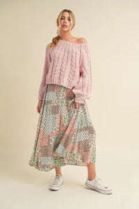 Aemi + Co Printed Maxi Skirt - Brittney MADE