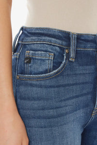 Kancan Raw Hem High Waist Cropped Jeans - Brittney MADE
