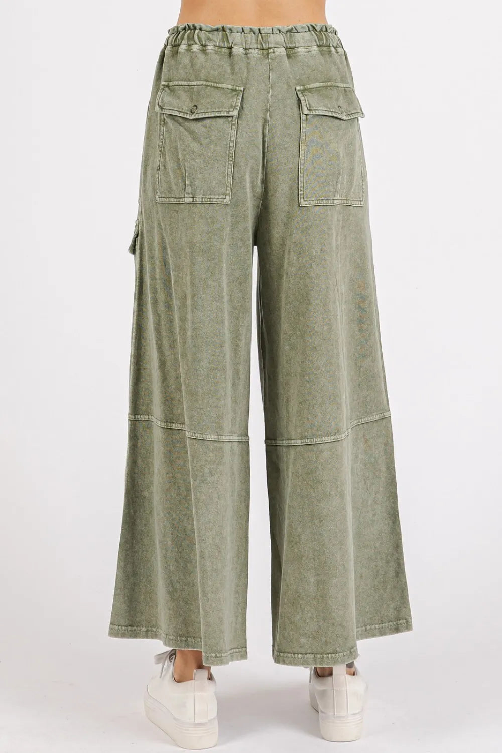 Mittoshop French Terry Cargo Wide Leg Pants - Brittney MADE