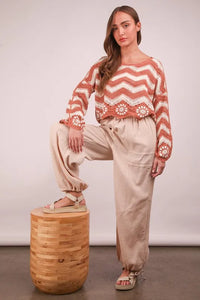 VERY J Wide Leg Gauze Solid Pants - Brittney MADE