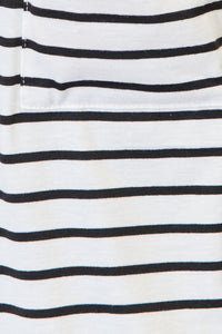 Double Take Striped Open Front Longline Cardigan - Brittney MADE