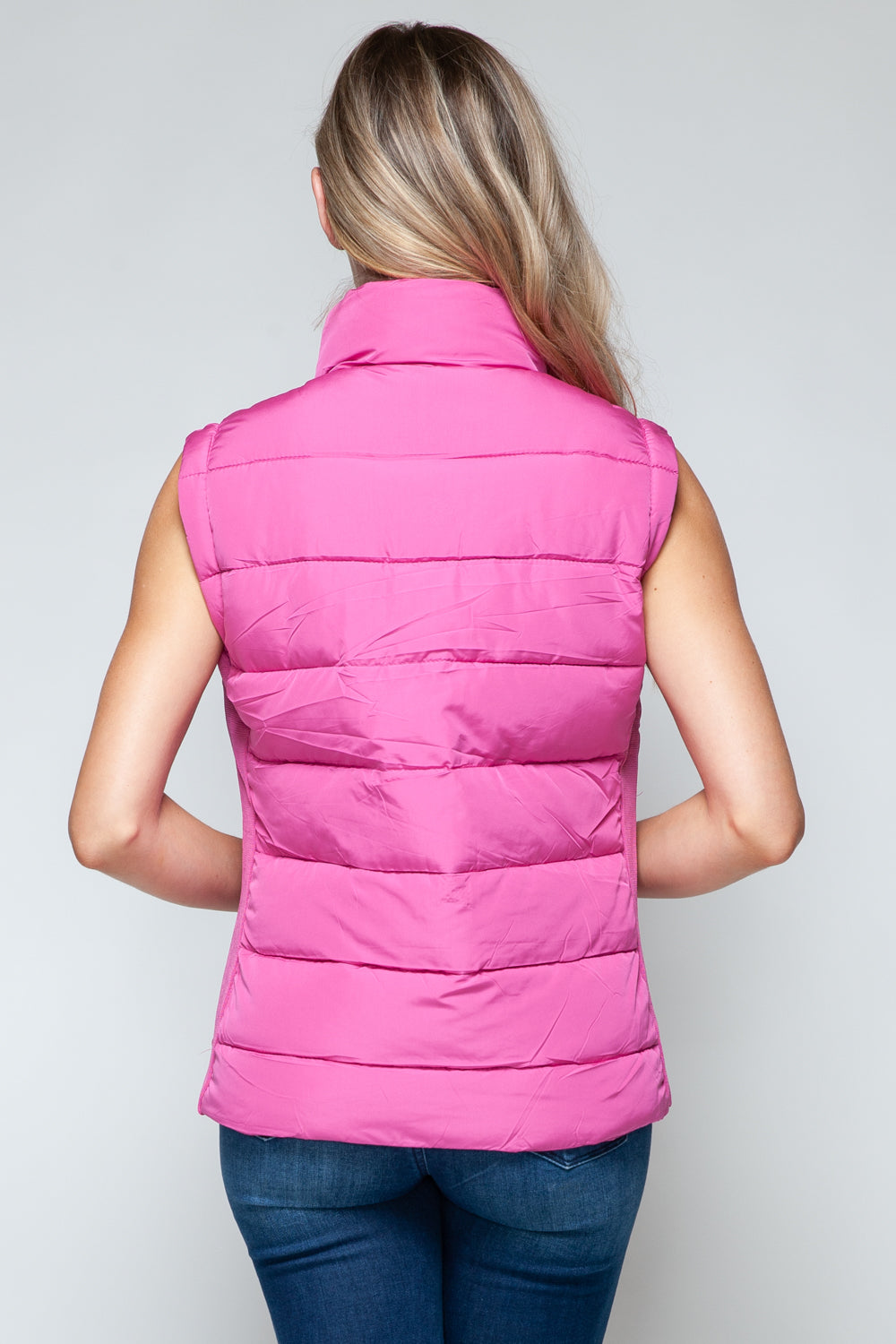 Snobbish Zip Up Turtleneck Vest with Pockets - Brittney MADE