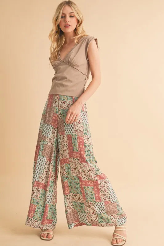 Aemi+Co V-Neck Cap Sleeve Cropped Top - Brittney MADE