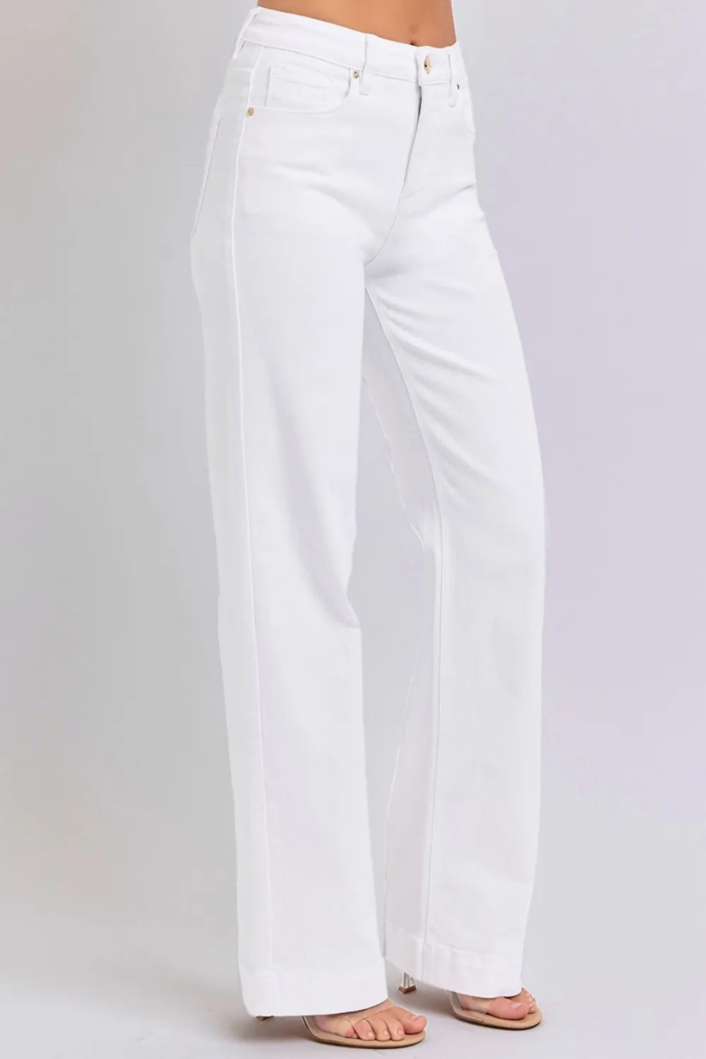 RISEN Full Size High Waist Straight Jeans - Brittney MADE