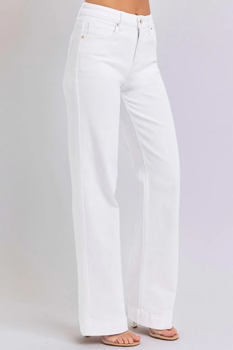 RISEN Full Size High Waist Straight Jeans - Brittney MADE