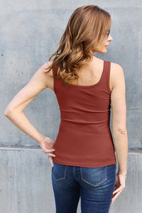 Basic Bae Full Size Square Neck Wide Strap Tank - Brittney MADE