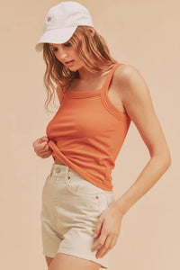 Aemi + Co Square Neck Wide Strap Tank - Brittney MADE