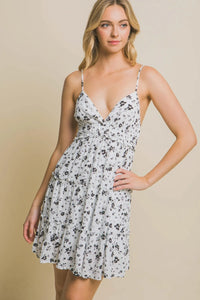 Love Tree Floral Tiered Cami Mini Dress - Brittney MADE