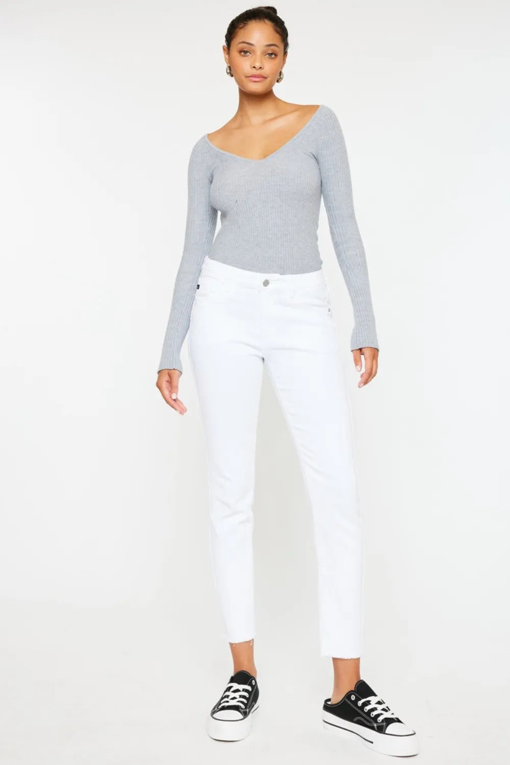 Kancan Mid Rise Ankle Skinny Jeans - Brittney MADE
