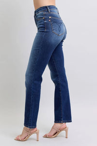 Judy Blue Full Size Washed Straight Leg Jeans with Pockets - Brittney MADE