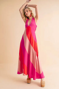 Aemi+Co Color Block Sleeveless Maxi Dress - Brittney MADE