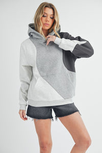 Aemi + Co Color Block Hoodie with Kangaroo Pocket - Brittney MADE