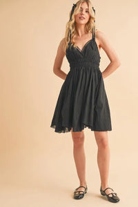 Aemi+Co Lace Detail Mini Cami Dress - Brittney MADE