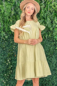 And The Why Cotton Gauze Baby Doll Casual Dress - Brittney MADE