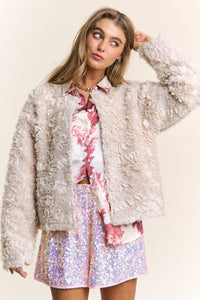 J.NNA Mixed Fabric Chic Jacket - Brittney MADE