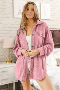 BiBi Oversized Lace Shacket with Front Pockets - Brittney MADE