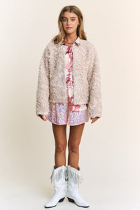 J.NNA Mixed Fabric Chic Jacket - Brittney MADE