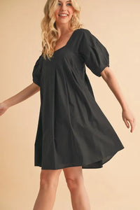 Aemi + Co Square Neck Babydoll Dress with Pockets - Brittney MADE